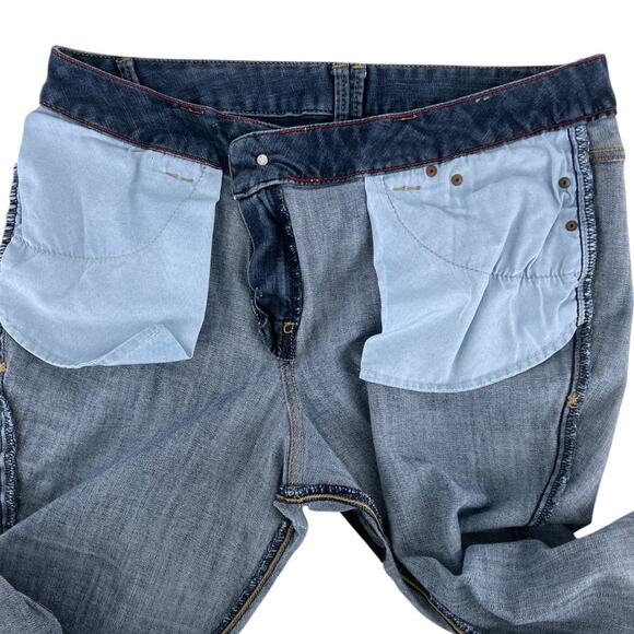 Lane Bryant Roll Cuff Denim Crop Capri Jeans Plus Size 18 Petite Triangle Blue - Picture 9 of 14